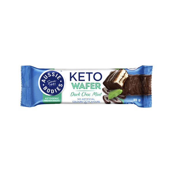 Aussie Bodies Keto Wafer Dark Choc Mint