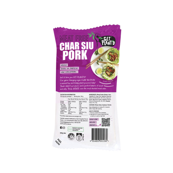 Buy Get Plantd Meat Free Roast Char Siu Pork 300g Coles