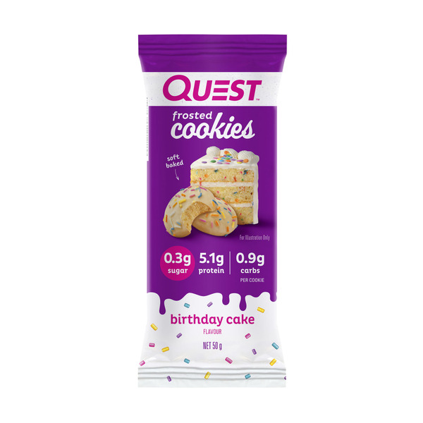 Quest Frosted Cookies Birthday Cake Flavour 50g