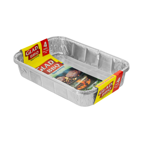 Glad Large BBQ Tray | 4 pack