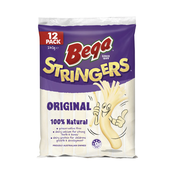 Bega Dairy Stringers Original Cheese 12 Pack