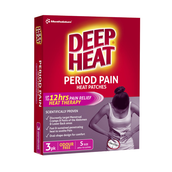 Deep Heat Period Pain Heat Patches | 3 pack