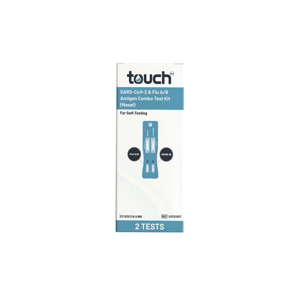 Buy Touchbio 2 In1 Home Test Kit Influenza A B Covid 19 2 Pack Coles   6127660 