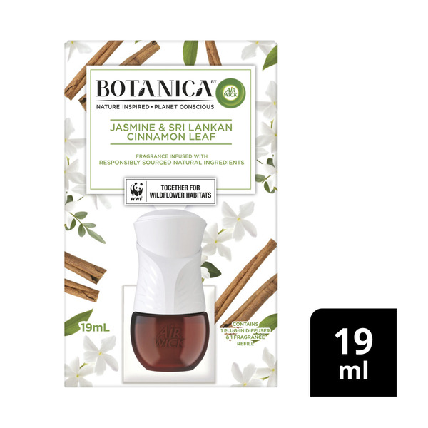 Botanica By Air Wick Jasmine & Sri Lankan Cinnamon Leaf Plug-In Starter Kit
