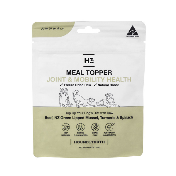 Houndztooth Joint & Mobility Health Meal Topper Raw Boost Dog Food | 60g