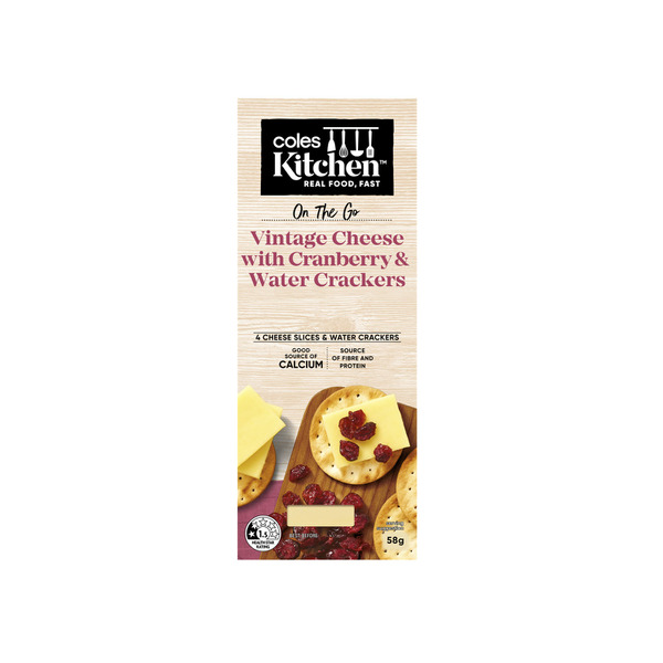 COLES KITCHEN CRANBERRY CHEESE CRACKERS
