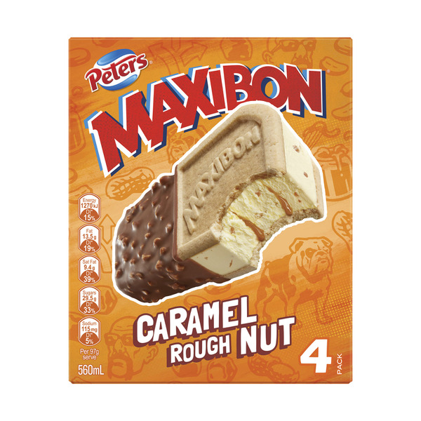 Maxibon Caramel Roughnut Ice Cream 4 Pack