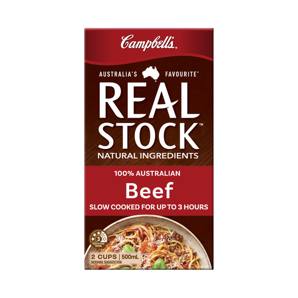Calories in Campbell's Real Stock Beef Stock