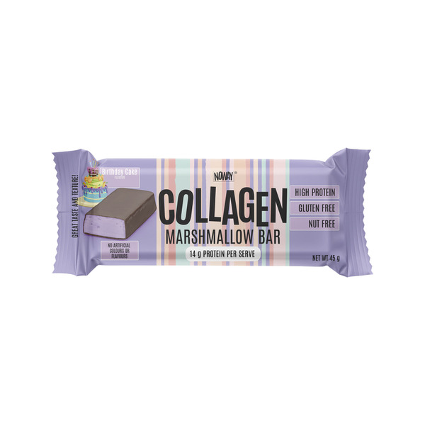 Calories in ATP Science Noway Birthday Cake Collagen Marshmallow Bar