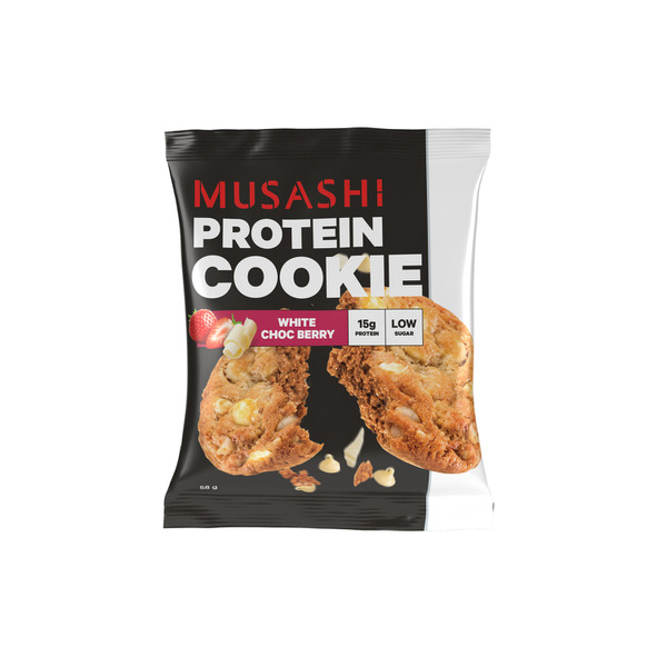 Musashi Protein Cookie White Choc Berry