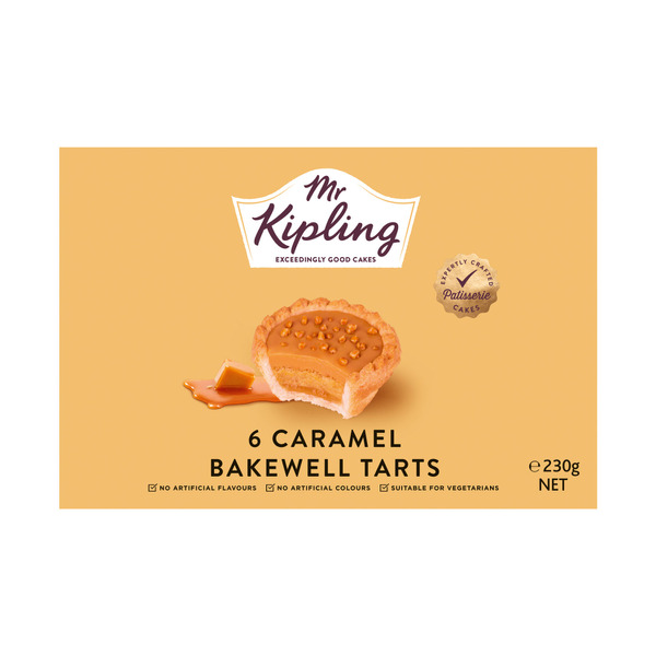 Mr Kipling Caramel Bakewell 6 Pack