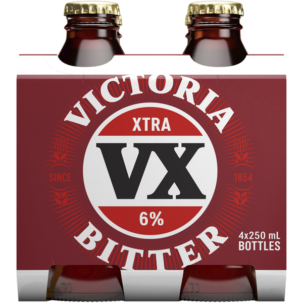 Victoria Bitter VX Bottle 250mL | 4 Pack