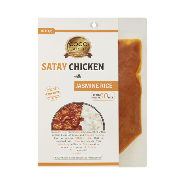 Coco Earth Satay Chicken With Basmati Rice