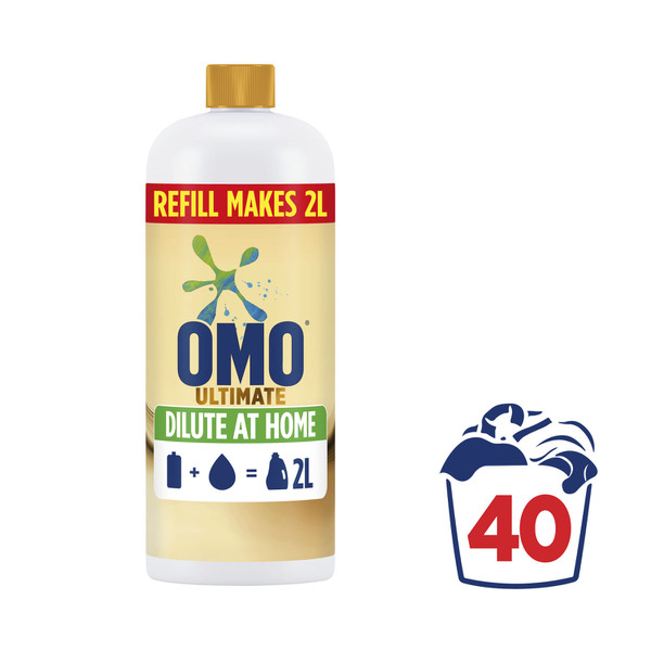 OMO Ultimate Laundry Liquid Dilute at Home Refill 40 Washes
