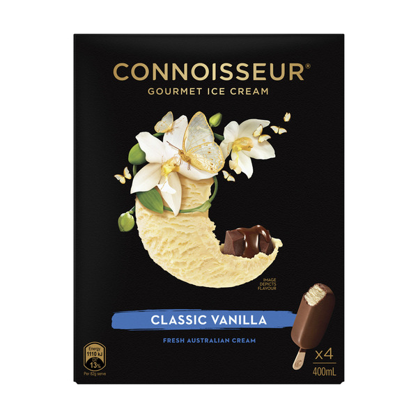 Connoisseur Ice Cream Vanilla 4 Pack