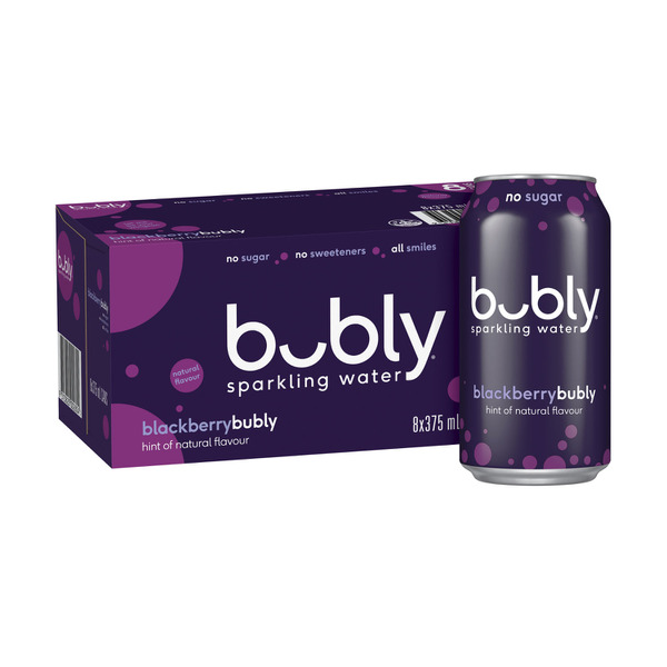 Bubly Sparkling Water Blackberry 8x375mL