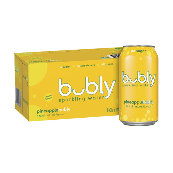 Bubly Sparkling Water Pineapple 8x375mL