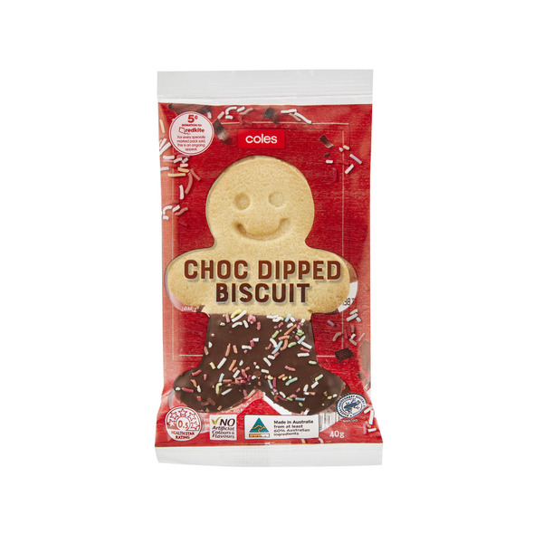 Coles Chocolate Dipped Biscuit