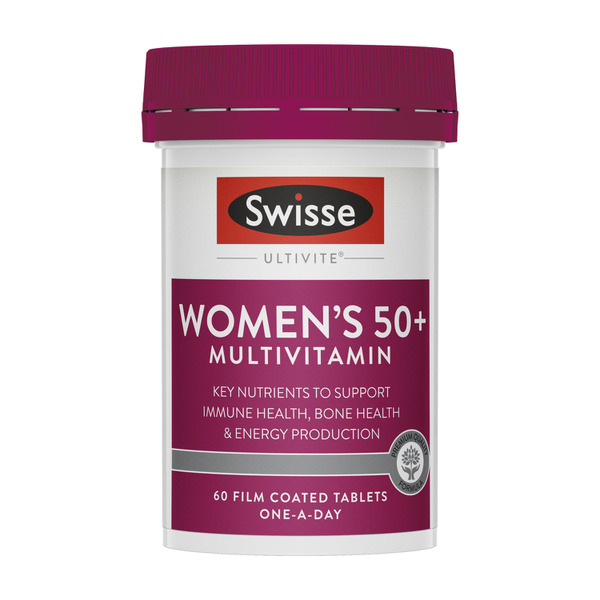 Swisse Ultivite Women's 50+ Multivitamin With Key Nutrients 60 pack