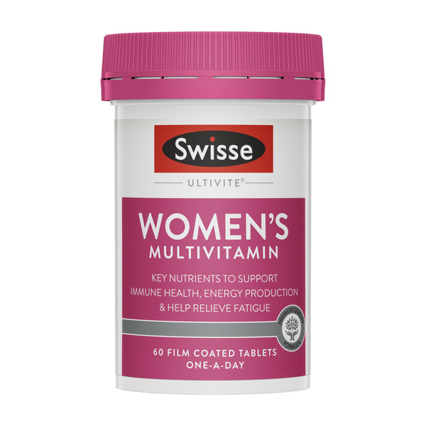 Swisse Ultivite Women's Multivitamin Helps Fill Nutritional Gaps 60 Tablets
