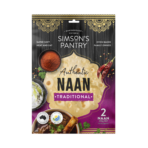 Simson's Pantry Traditional Naan Bread