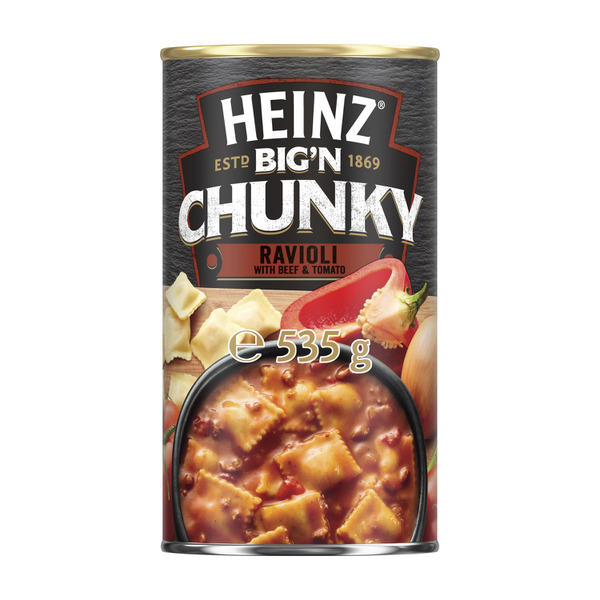 Heinz Big'N Chunky Soup Ravioli With Beef & Tomato