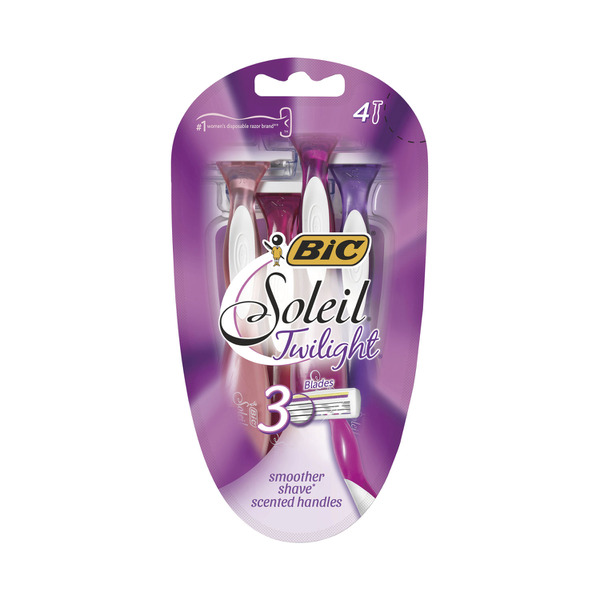 Bic Soleil Twilight Lavender Razor 4 pack