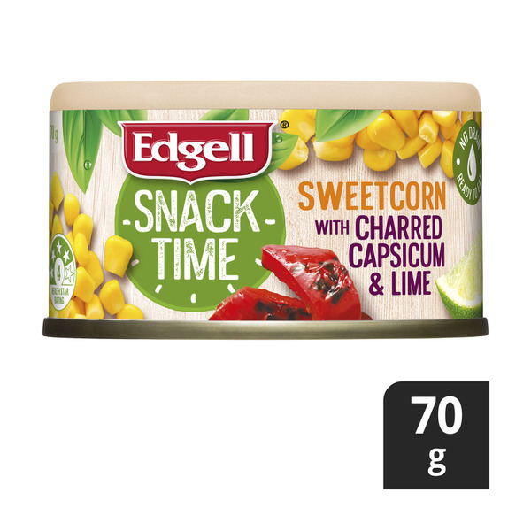 Edgell Snack Time Sweet Corn With Charred Capsicum & Lime