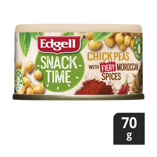 Edgell Snack Time Chickpeas With Fiery Moroccan Spices