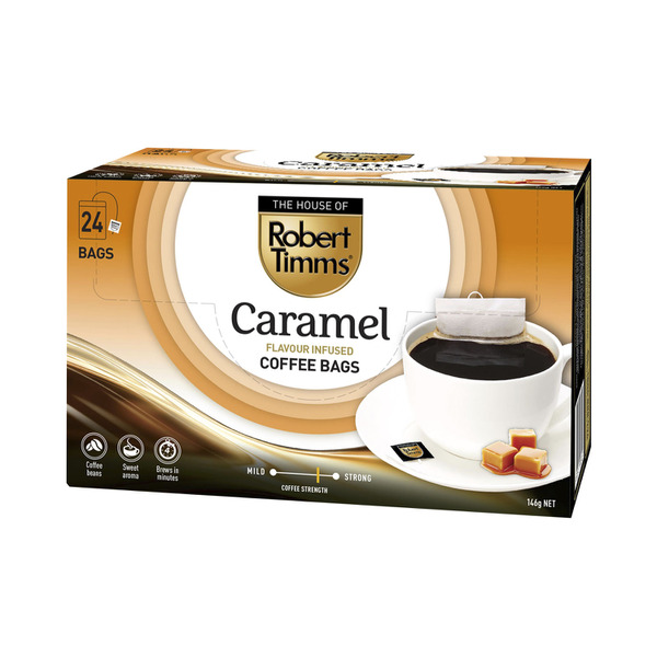 Robert Timms Caramel Flavoured Coffee Bags