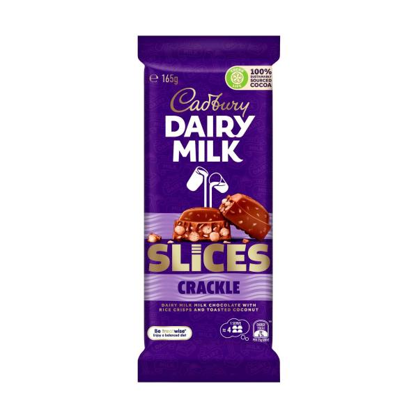 Dairy Milk Slices Crackle Chocolate Block