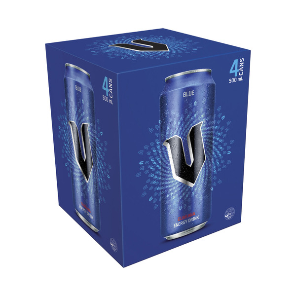 V Energy Drink Blue 4x500mL