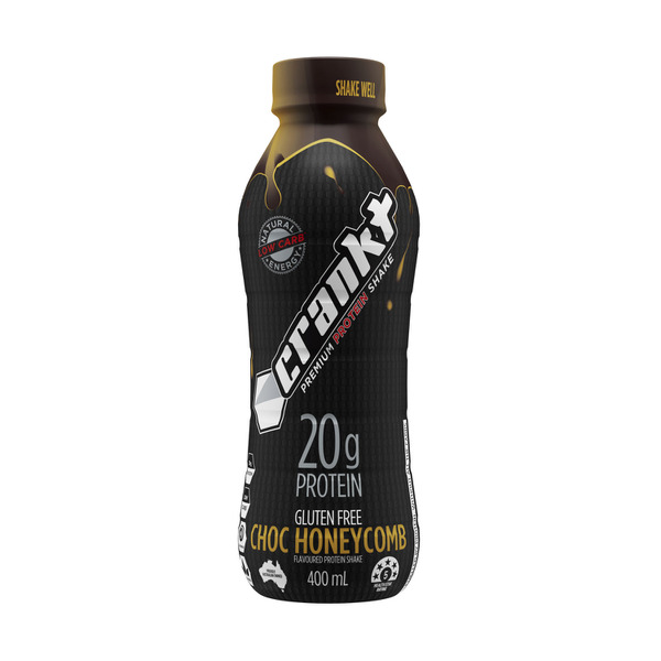 Crankt Premium Protein Shake Choc Honeycomb