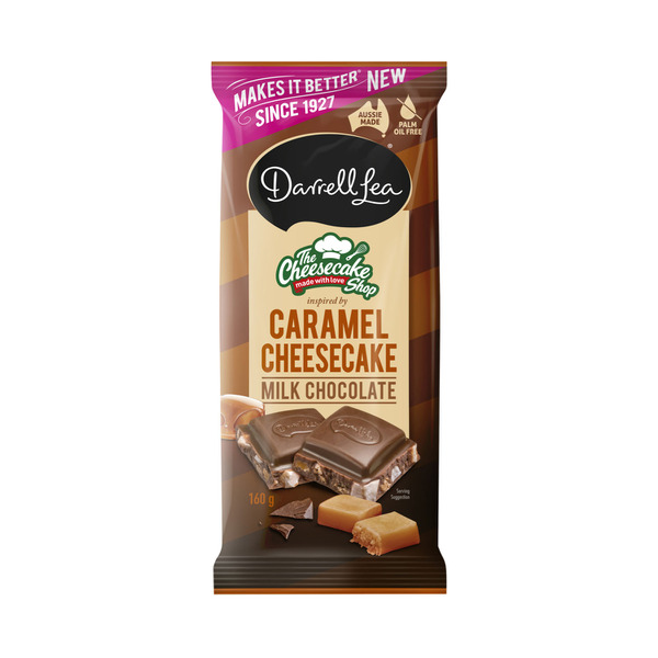 Darrell Lea Cheesecake Shop Caramel Milk Chocolate Block