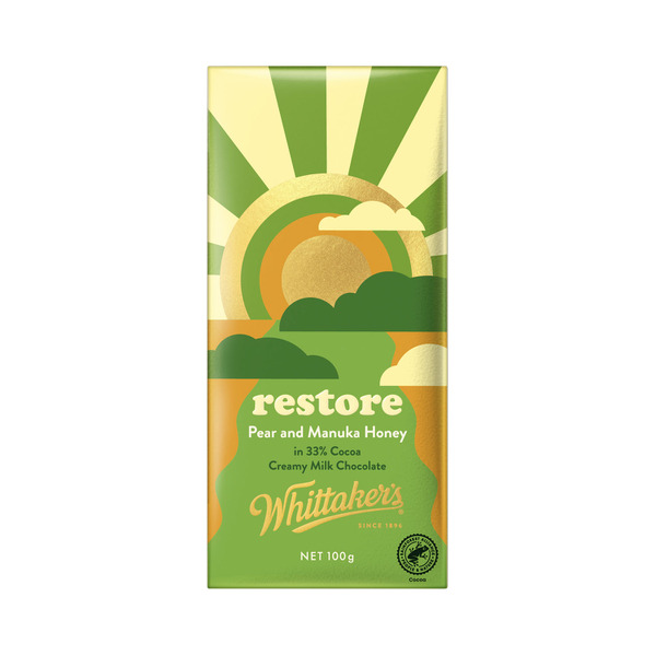 Whittaker's Chocolate Restore Pear & Manuka Honey Block