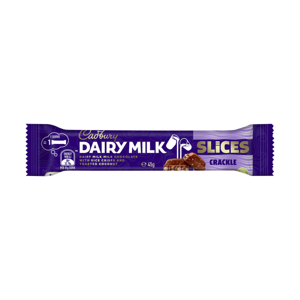 Cadbury Dairy Milk Slices Crackle Chocolate Bar