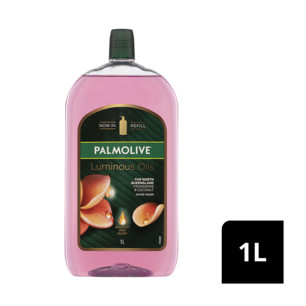 Buy Palmolive Hand Wash Luminous Oils Frangipani Refill 1L Coles