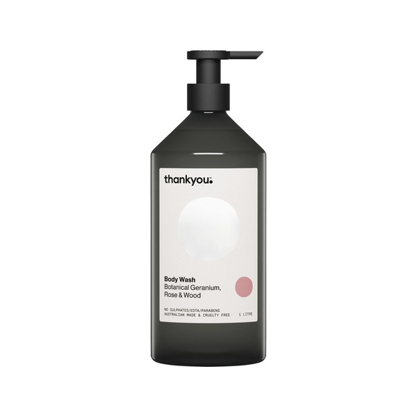 Thankyou Body Wash Botanical Geranium Rose & Wood