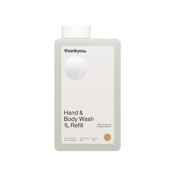 Buy Thankyou Hand And Body Wash Botanical Sweet Orange And Almond Refill 1l