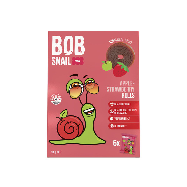 Bob Snail Fruit Roll Snack Apple Strawberry