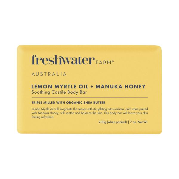 Freshwater Farm Body Bar Lemon Myrtle + Manuka Honey 200g