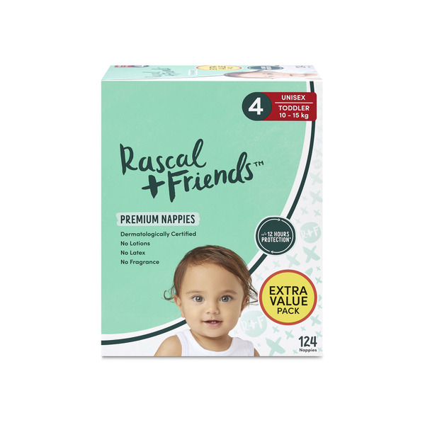 Buy Rascal And Friends Nappies Size 4 124 pack