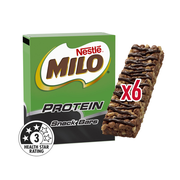 Milo Snack Bars Protein Choc Malt Kids School Lunchbox