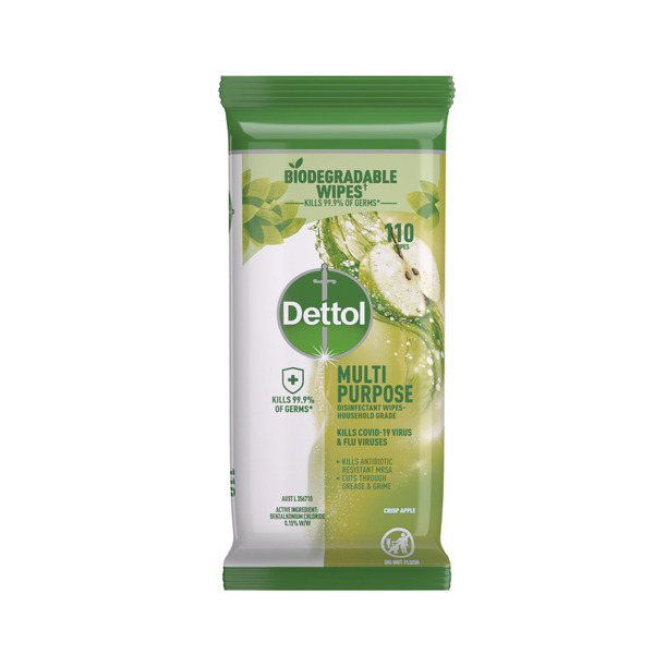 Dettol Multipurpose Disinfectant Cleaning Wipes Apple