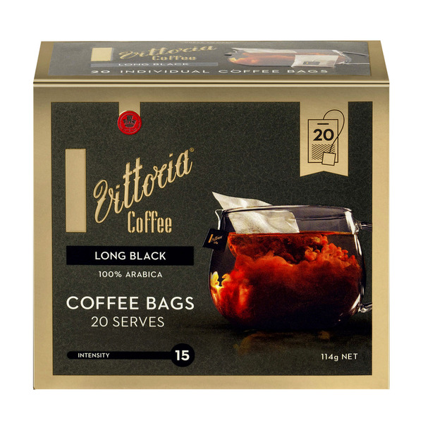 Vittoria Long Black Coffee Bags