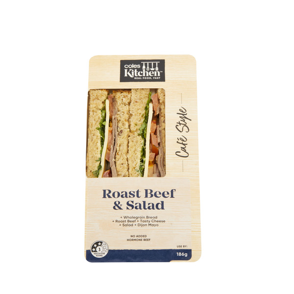 Buy COLES KITCHEN ROAST BEEF SALAD SANDWICH | Coles