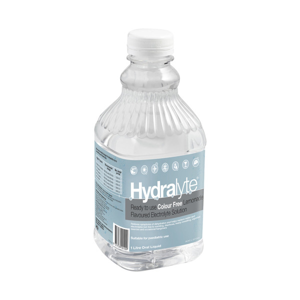 Buy Hydralyte Liquid Lemonade Colour Free 1L | Coles