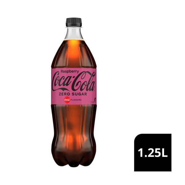 Buy Coca-Cola Raspberry Zero Sugar Soft Drink Bottle 1.25L | Coles