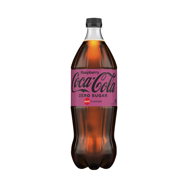 Coca-Cola Raspberry Zero Sugar Soft Drink Bottle