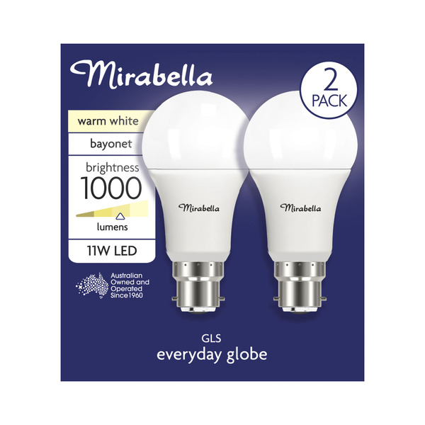 Miirabella Ed GLS BC 11W 1000LUM 2700K Warm White A60